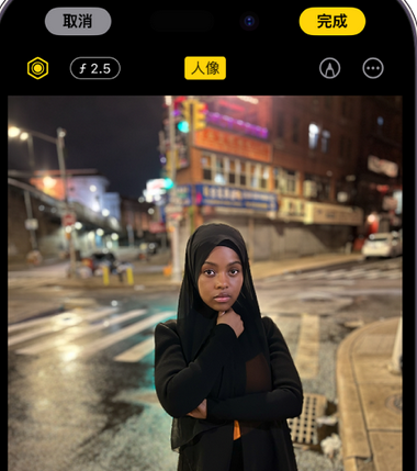 大朗镇苹果15服务店分享如何在iPhone15系列机型拍摄照片中添加人像效果 