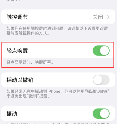 大朗镇苹果售后服务分享iPhone轻点唤醒功能屏幕无反应 