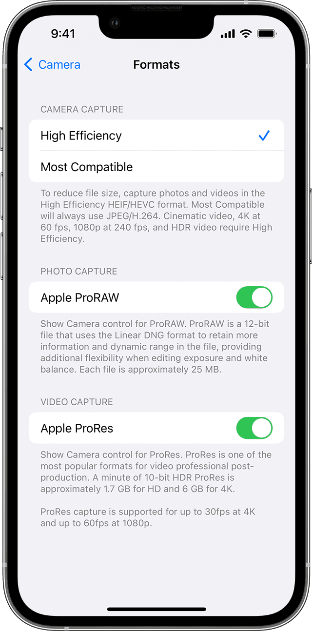 大朗镇苹果13维修分享如何在 iPhone 13 Pro 机型中拍摄和管理 ProRes 视频 